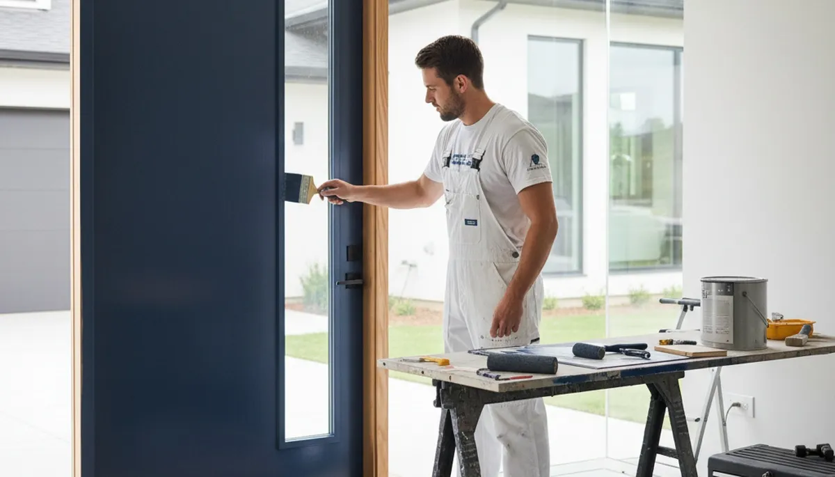 Professional door painting by expert house painters in Chico, CA with durable, weather-resistant finish
